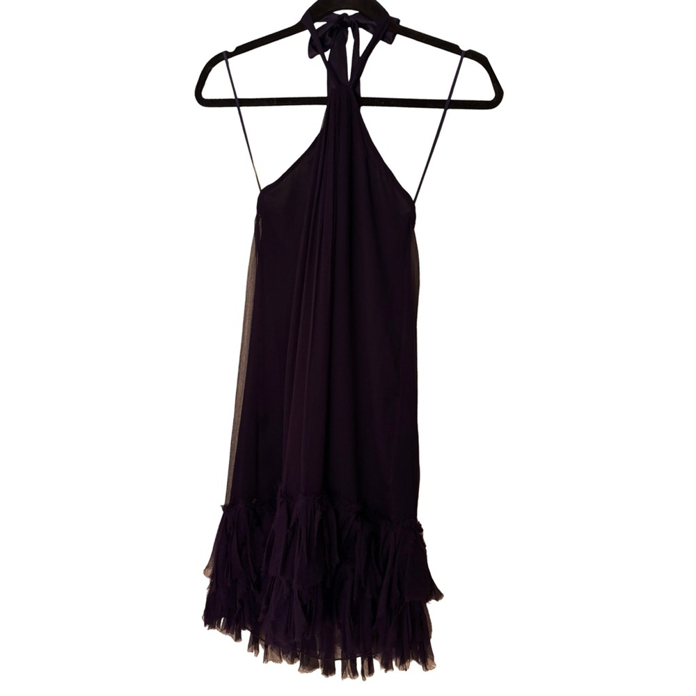 Rebecca Taylor Deep Purple Silk Dress